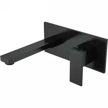 Смеситель для раковины Boheme Qubic 475-B С ВНУТРЕННЕЙ ЧАСТЬЮ, matt black