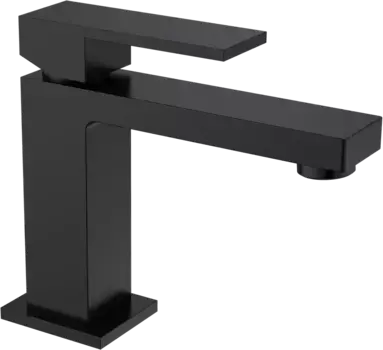 Смеситель для раковины Boheme Qubic 471-B matt black