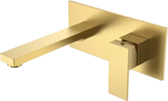 Смеситель для раковины Boheme Qubic 475-MG С ВНУТРЕННЕЙ ЧАСТЬЮ, matt gold