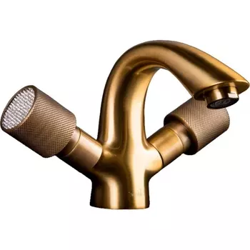 Смеситель для раковины Boheme Royal Cristal бронза