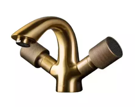 Смеситель для раковины Boheme Royal Cristal бронза с черными кристаллами Preciosa