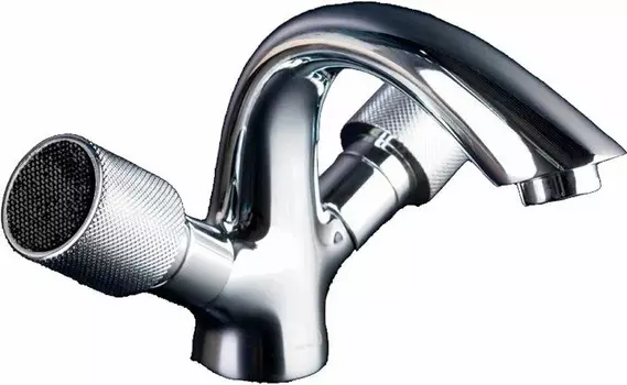 Смеситель для раковины Boheme Royal Cristal хром с черными кристаллами Preciosa