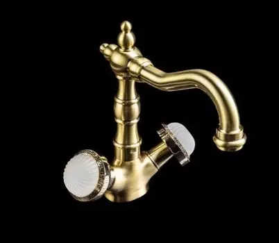 Смеситель для раковины Boheme Satine бронзовый матовый