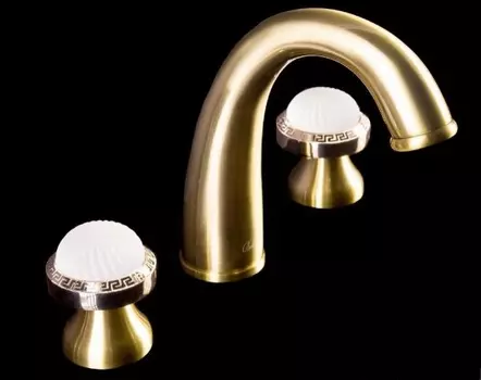 Смеситель для раковины Boheme Satine бронза глянцевая