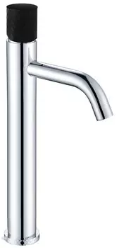Смеситель для раковины высокий Boheme Stick c ручкой Diamond, хром глянцевый, черный