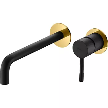 Смеситель для раковины Boheme Uno 465-BG С ВНУТРЕННЕЙ ЧАСТЬЮ black gold