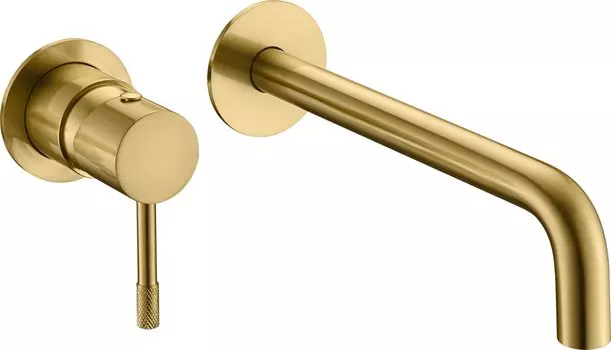 Смеситель для раковины Boheme Uno 465-MG С ВНУТРЕННЕЙ ЧАСТЬЮ matt gold