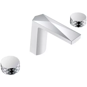 Смеситель для раковины Boheme Venturo 150-WCR-DIAMOND белый, хром