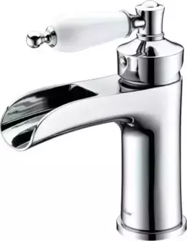 Смеситель для раковины Boheme Vogue хром с белым