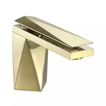 Смеситель для раковины Bravat Diamond F118102G-1-ENG золотой