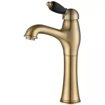 Смеситель для раковины Caprigo Adria-Uno 02B-525-vot бронза, черный с донным клапаном