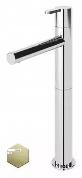 Смеситель для раковины Cezares Leaf золото