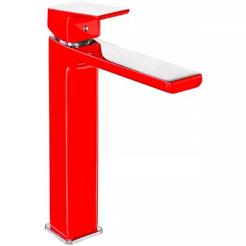 Смеситель для раковины E.C.A. Tiera красный хром