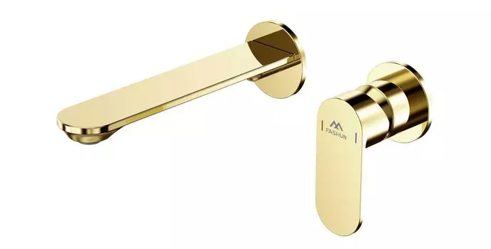 Смеситель для раковины Fashun A1185-35 золото