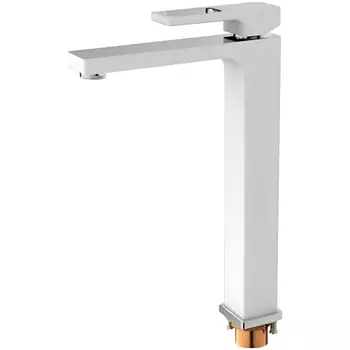 Смеситель для раковины Gappo белый хром