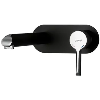 Смеситель для раковины Gappo черный хром