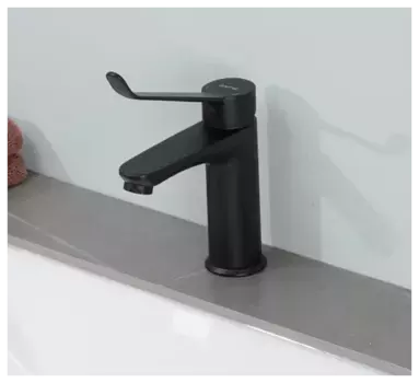 Смеситель для раковины Gappo черный матовый