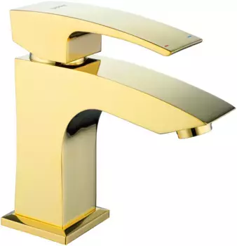 Смеситель для раковины Gappo золото глянцевое
