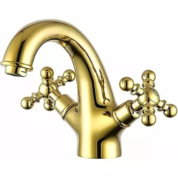 Смеситель для раковины Gappo золото глянцевый