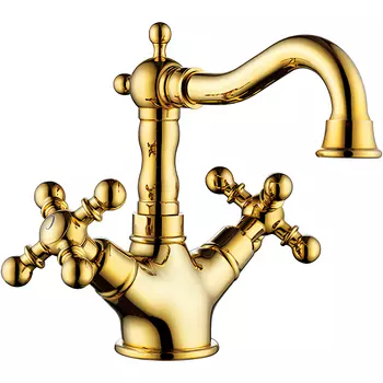 Смеситель для раковины Gappo золото глянцевый