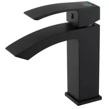 Смеситель для раковины Gid Victoria L120BMK черный матовый