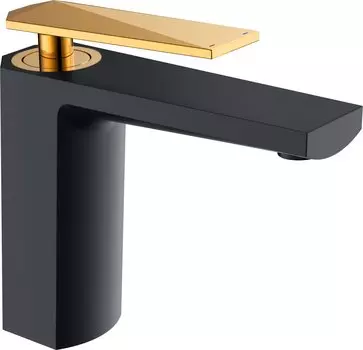 Смеситель для раковины Gllon GL-117 золото, черный (117 1001ST)