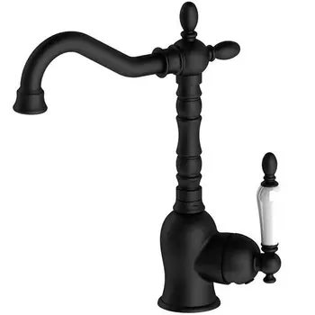 Смеситель для раковины GPD Retro черный матовый