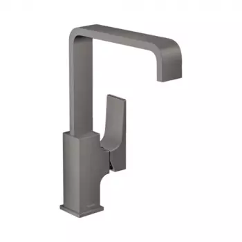 Смеситель для раковины Hansgrohe Metropol 32511340 с донным клапаном матовый черный хром