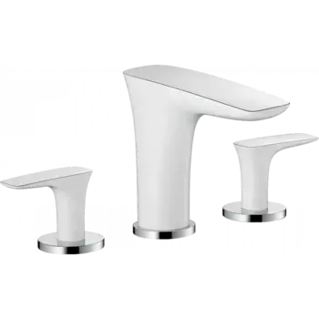 Смеситель для раковины Hansgrohe PuraVida 15073400 белый, хром
