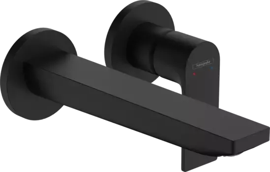 Смеситель для раковины Hansgrohe Rebris E черный матовый