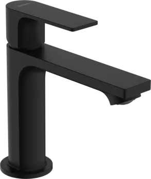 Смеситель для раковины Hansgrohe Rebris E 72557670 с донным клапаном, черный матовый