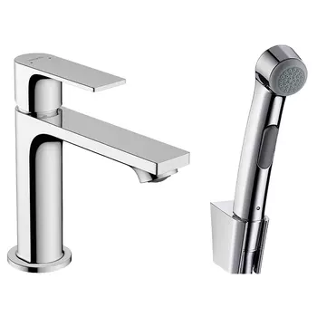Смеситель для раковины Hansgrohe Rebris E 72216000 с гигиеническим душем