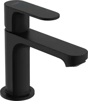 Смеситель для раковины Hansgrohe Rebris S с донным клапаном черный матовый