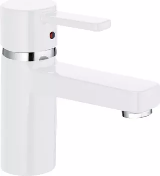 Смеситель для раковины Kludi белый, хром (382519175)