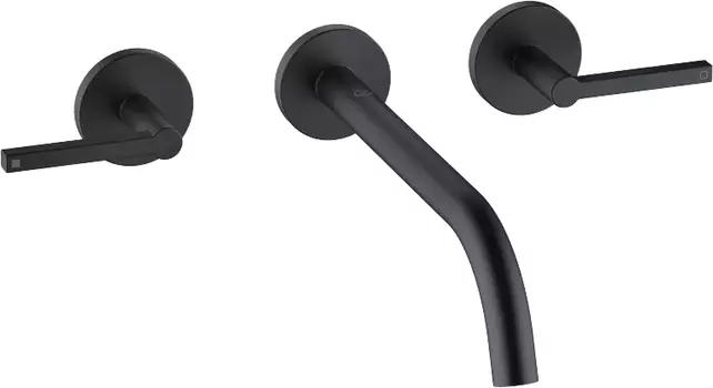 Смеситель для раковины Kludi Nova Fonte 201463915 черный, С ВНУТРЕННЕЙ ЧАСТЬЮ