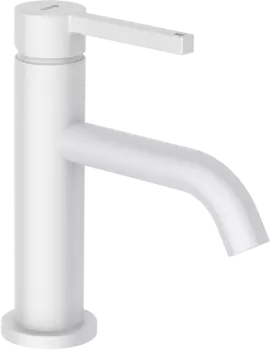 Смеситель для раковины Kludi Nova Fonte Pura 202665315 белый матовый, с донным клапаном