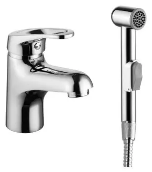 Смеситель для раковины Lemark Omega LM3116C хром, с гигиеническим душем