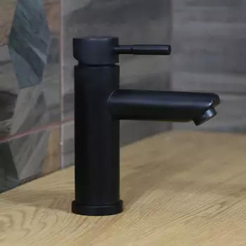 Смеситель для раковины Melana Tondo черный матовый