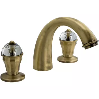 Смеситель для раковины Migliore Prestige Crystal 30859 бронза