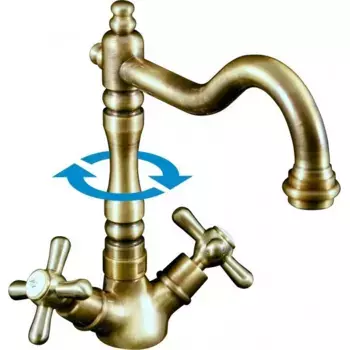 Смеситель для раковины Rav Slezak Morava MK120.5/8SM бронзовый