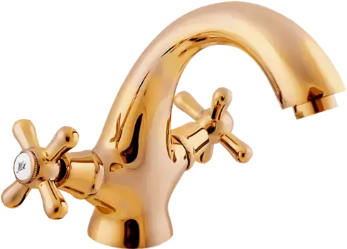 Смеситель для раковины Rav Slezak Morava retro золото