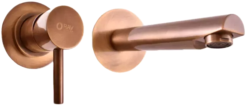 Смеситель для раковины Rav Slezak Seina SE934SM С ВНУТРЕННЕЙ ЧАСТЬЮ, бронза