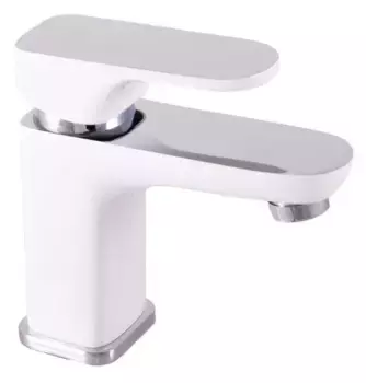 Смеситель для раковины Rav Slezak Yukon YU126.5CB белый, хром