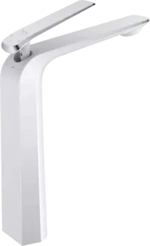 Смеситель для раковины Rose R1311F белый, хром