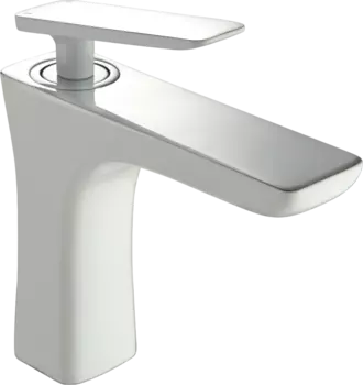 Смеситель для раковины Rose R1601F белый, хром