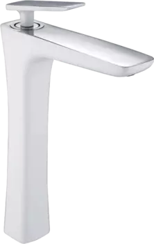 Смеситель для раковины Rose R1611F белый, хром