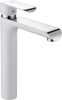 Смеситель для раковины Rose R2111F белый, хром