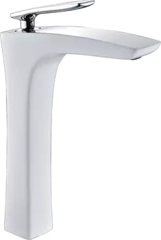 Смеситель для раковины Rose R2711F белый, хром