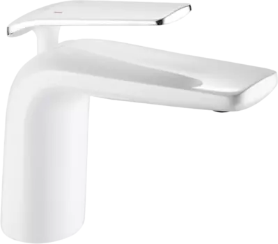 Смеситель для раковины Rose R3901F белый, хром