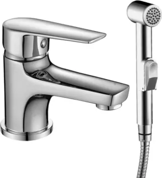 Смеситель для раковины Rossinka S35-15 хром, с гигиеническим душем